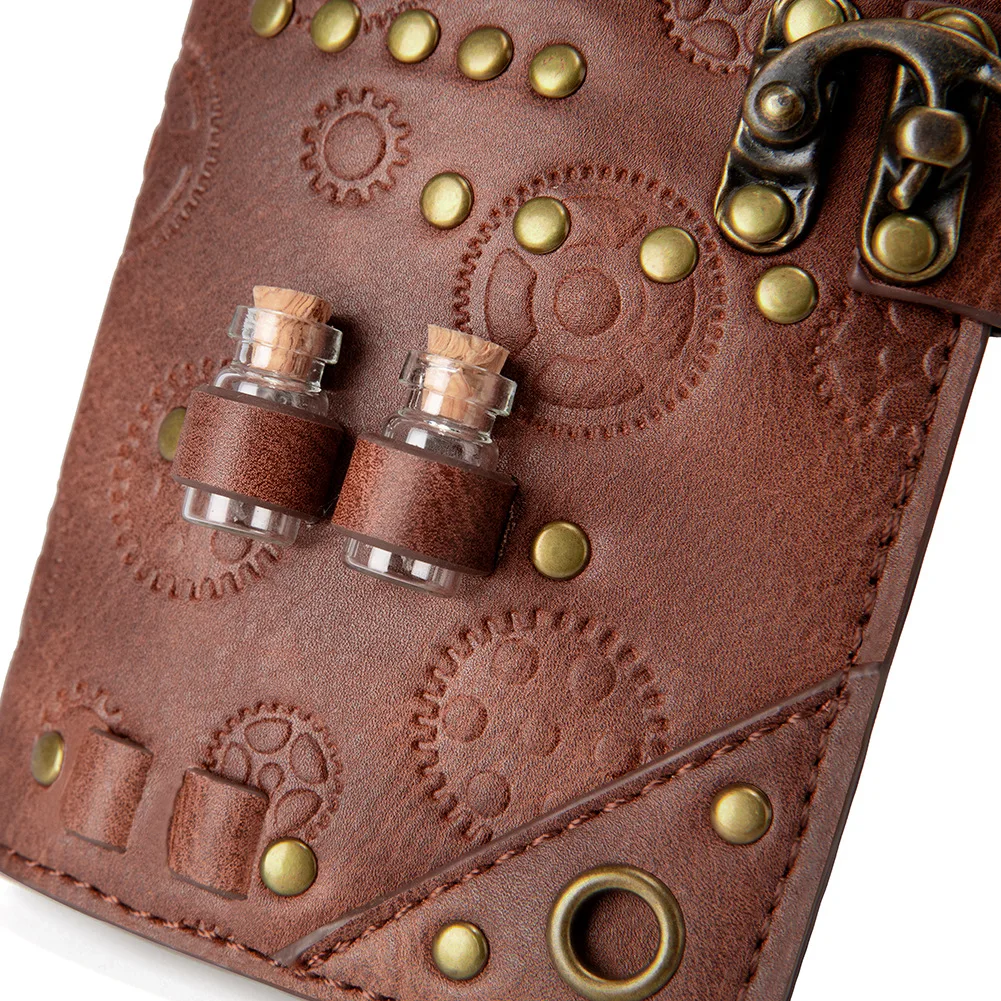 Steampunk PU Leather Printing Wallet Fashion Designer Medicine Bottle Wallet for Women Rivet Decoration Purse Ladies Card Holder
Steampunk PU Leather Printing Wallet Fashion Designer Medicine Bottle Wallet for Women Rivet Decoration Purse Ladies Card Holder