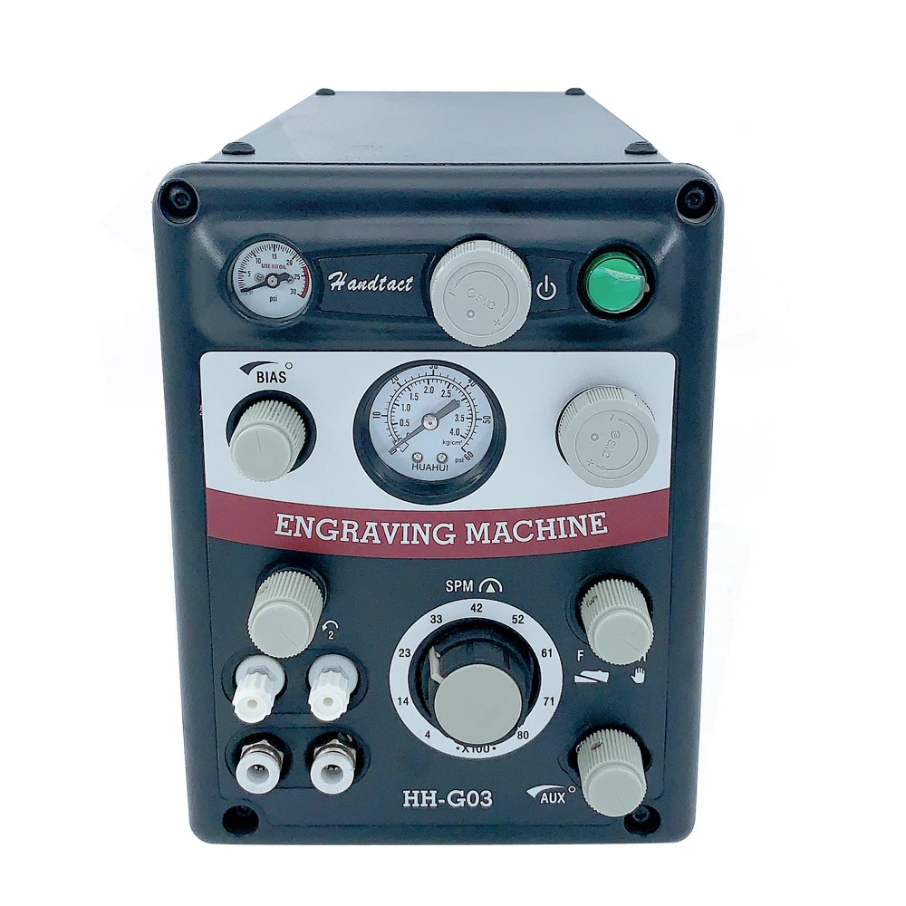 High Speed Pneumatic Engraving machine GraverMach AT 220V/110V Two handpieces Manual foot control
High Speed Pneumatic Engraving machine GraverMach AT 220V/110V Two handpieces Manual foot control