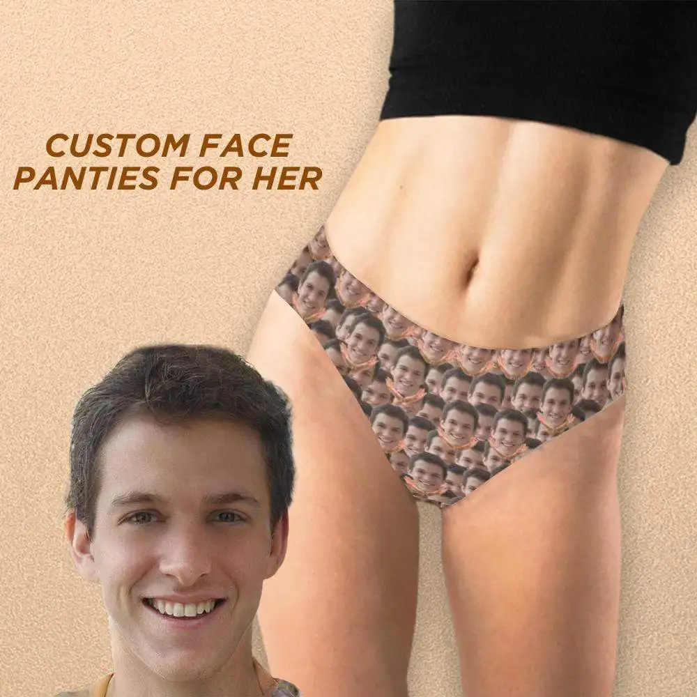YesCustom Face Photo Women's Classic Thong Underwear V-String Panties Briefs Personalized Female Anniversary Birthday Gifts
YesCustom Face Photo Women's Classic Thong Underwear V-String Panties Briefs Personalized Female Anniversary Birthday Gifts
