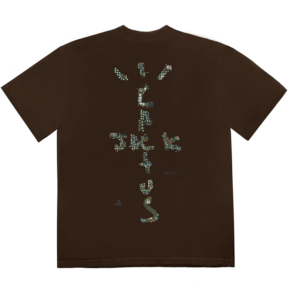 marcelo barrett T-shirt Travis Scott Playstation motherboard logo Tee joint short-sleeved T-shirt black brown S M L XL
marcelo barrett T-shirt Travis Scott Playstation motherboard logo Tee joint short-sleeved T-shirt black brown S M L XL