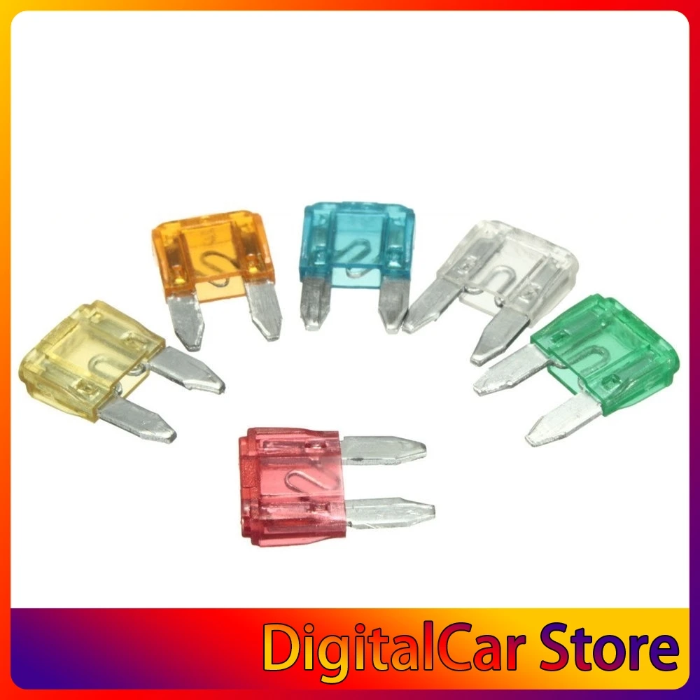 Car 12V In-line Mini Blade Fuse Holder With 5 10 15 20 25 30A Fuses
Car 12V In-line Mini Blade Fuse Holder With 5 10 15 20 25 30A Fuses