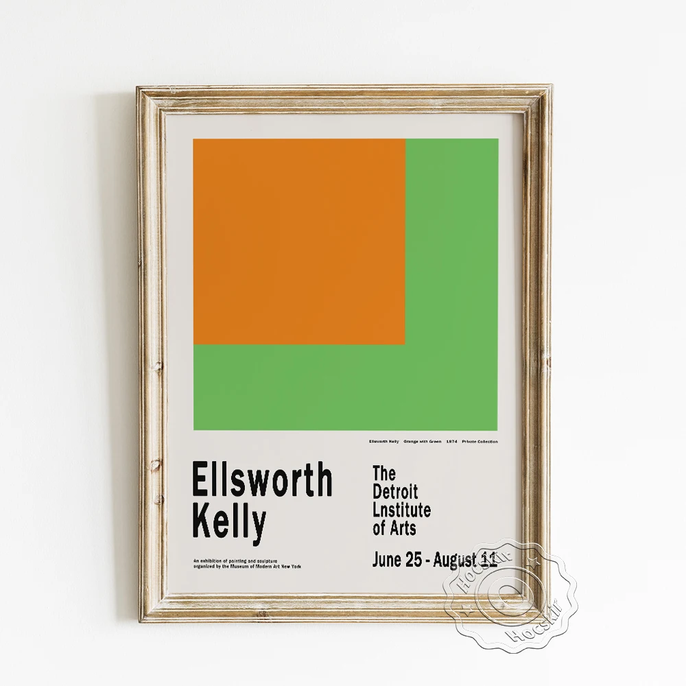 Ellsworth Kelly Exhibition Modern Museum Poster, Orange And Green Art Prints, Detroit Institute Hardedge Painting Backdrop Decor
Ellsworth Kelly Exhibition Modern Museum Poster, Orange And Green Art Prints, Detroit Institute Hardedge Painting Backdrop Decor