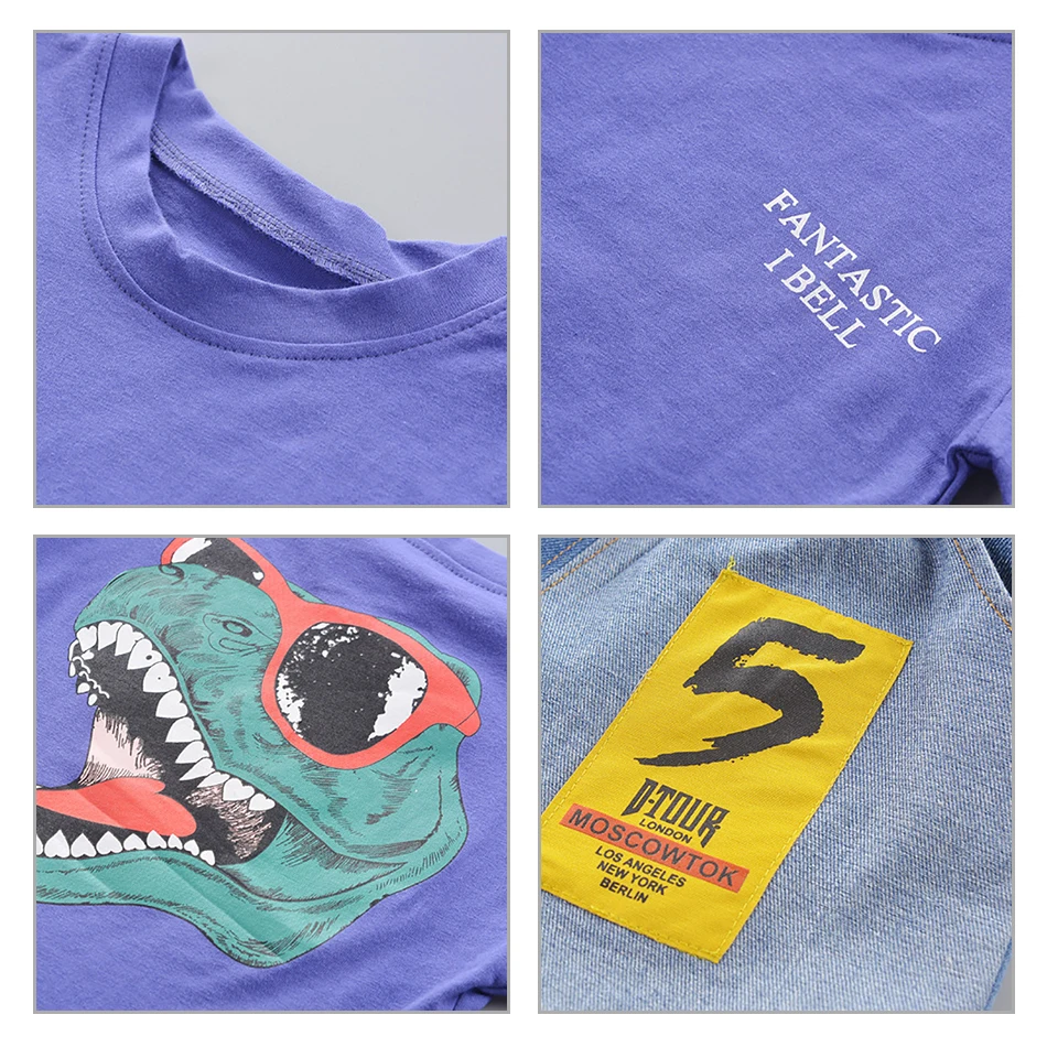 New Summer Baby Boys Clothes 2Pcs/set Infant Children Clothing Cartoon Kids Cotton Dinosaur T-shirt Shorts Fashion Suits
New Summer Baby Boys Clothes 2Pcs/set Infant Children Clothing Cartoon Kids Cotton Dinosaur T-shirt Shorts Fashion Suits