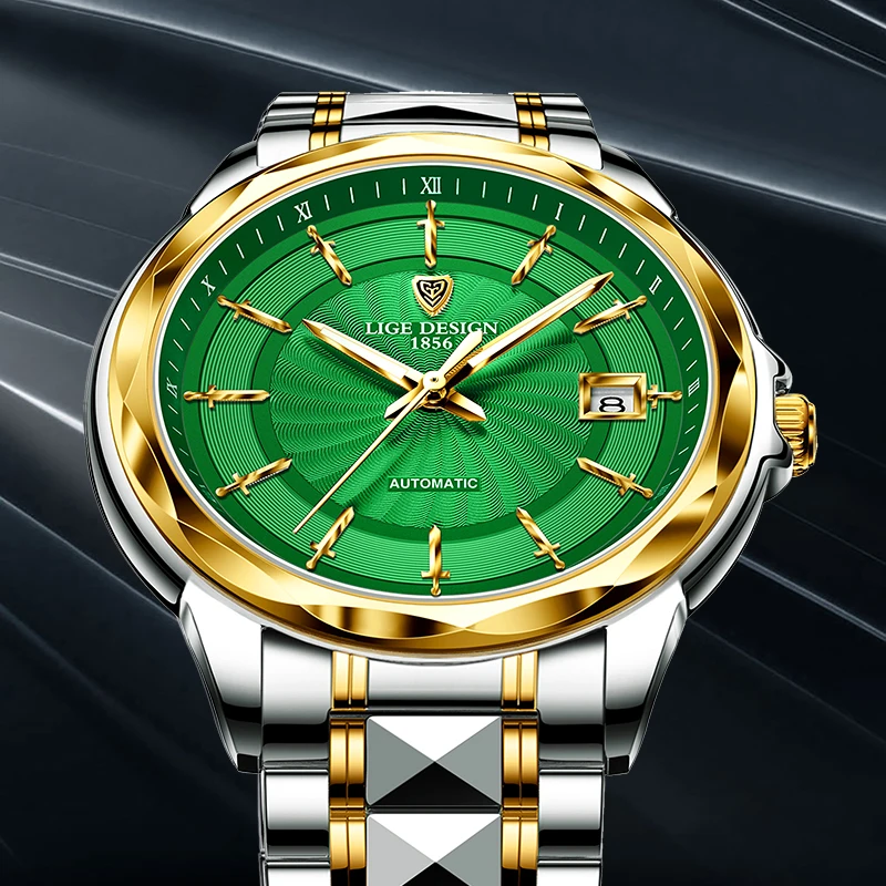 LIGE Men Automatic Mechanical Watch Top Brand Luxury Sapphire Glass Tungsten Steel Date Luminous 100M Waterproof Wrist Watch Men
LIGE Men Automatic Mechanical Watch Top Brand Luxury Sapphire Glass Tungsten Steel Date Luminous 100M Waterproof Wrist Watch Men