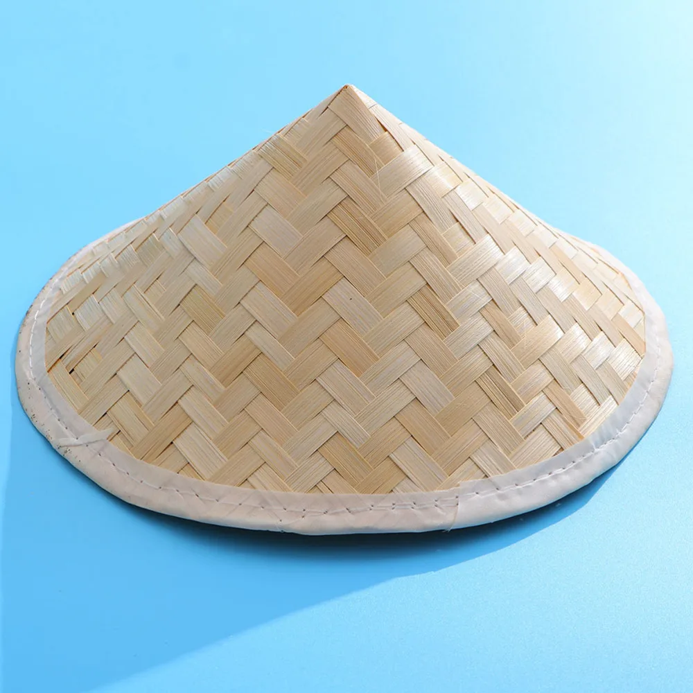 2pcs Bamboo Hats Vietnamese Style Summer Sun Hat Bamboo Weaving Hats for Kids