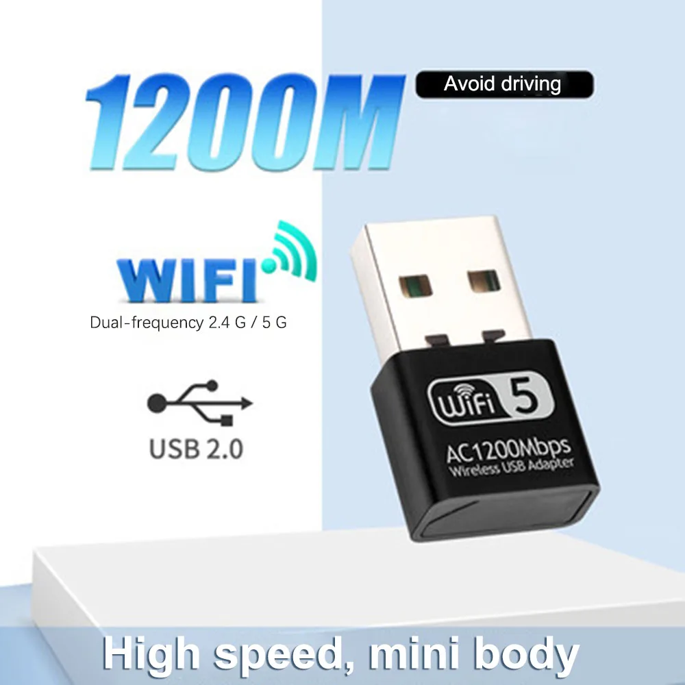 Dual Frequency 2.4G+5G USB Wifi Network Card Dongle Wireless Antenna Ethernet Adapter for PC Laptop 1200M Wifi Receiver
Dual Frequency 2.4G+5G USB Wifi Network Card Dongle Wireless Antenna Ethernet Adapter for PC Laptop 1200M Wifi Receiver