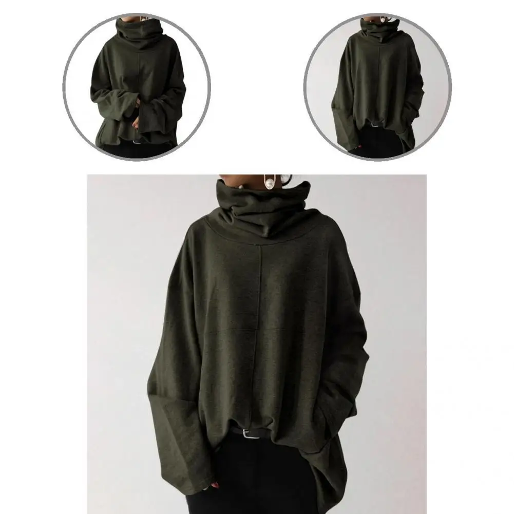 Pullover Top Lady Pullover Female Warm Casual Patchwork High Collar Pullover
Pullover Top Lady Pullover Female Warm Casual Patchwork High Collar Pullover