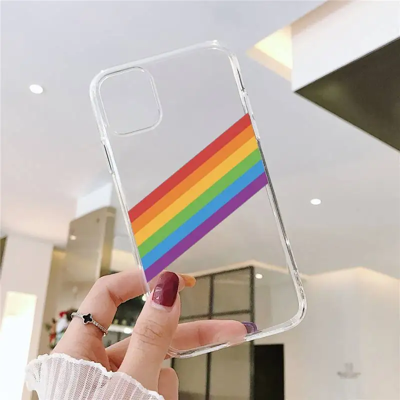 Rainbow colour pattern Phone Case Transparent soft For iphone 5 5s 5c se 6 6s 7 8 11 12 plus mini x xs xr pro max
Rainbow colour pattern Phone Case Transparent soft For iphone 5 5s 5c se 6 6s 7 8 11 12 plus mini x xs xr pro max