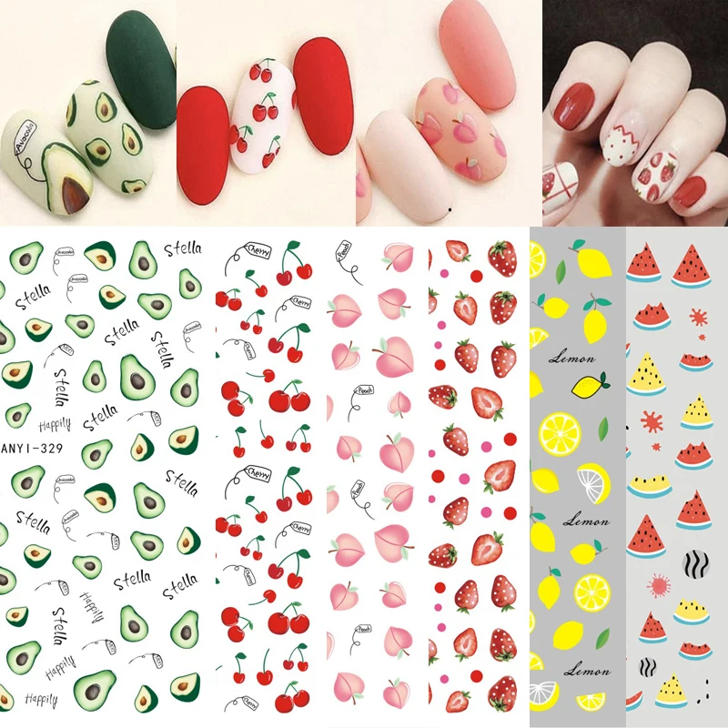 Back Glue Nail Stickers Fruits Nail Spring Summer Decals For Nail Art Manicure Beauty Decoration
Back Glue Nail Stickers Fruits Nail Spring Summer Decals For Nail Art Manicure Beauty Decoration
