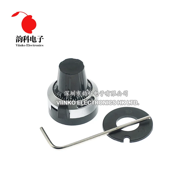 1PCS 3590S 6.35 mm precision scale knob potentiometer knob equipped with multi-turn potentiometer
1PCS 3590S 6.35 mm precision scale knob potentiometer knob equipped with multi-turn potentiometer