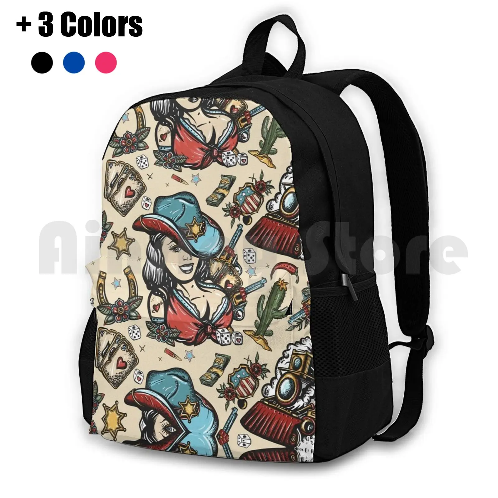 Western Style Outdoor Hiking Backpack Riding Climbing Sports Bag America American American History Beautiful Cactus Cartoon
Western Style Outdoor Hiking Backpack Riding Climbing Sports Bag America American American History Beautiful Cactus Cartoon