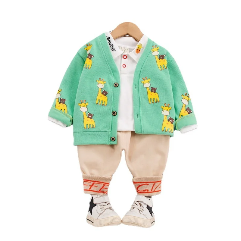 Children Fashion Cartoon Jacket T-Shirt Pants 3Pcs/Sets New Autumn Baby Boys Clothes Suit Toddler Casual Costume Kids Tracksuits
Children Fashion Cartoon Jacket T-Shirt Pants 3Pcs/Sets New Autumn Baby Boys Clothes Suit Toddler Casual Costume Kids Tracksuits
