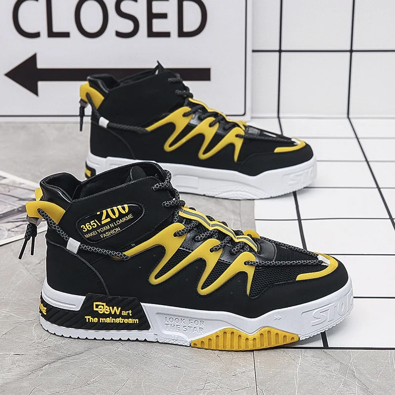 Men Shoes Sneakers Spring New Men's High Top Board Shoes Fashion Men's Sports Shoes Zapatillas Hombre Chaussure Homme
Men Shoes Sneakers Spring New Men's High Top Board Shoes Fashion Men's Sports Shoes Zapatillas Hombre Chaussure Homme