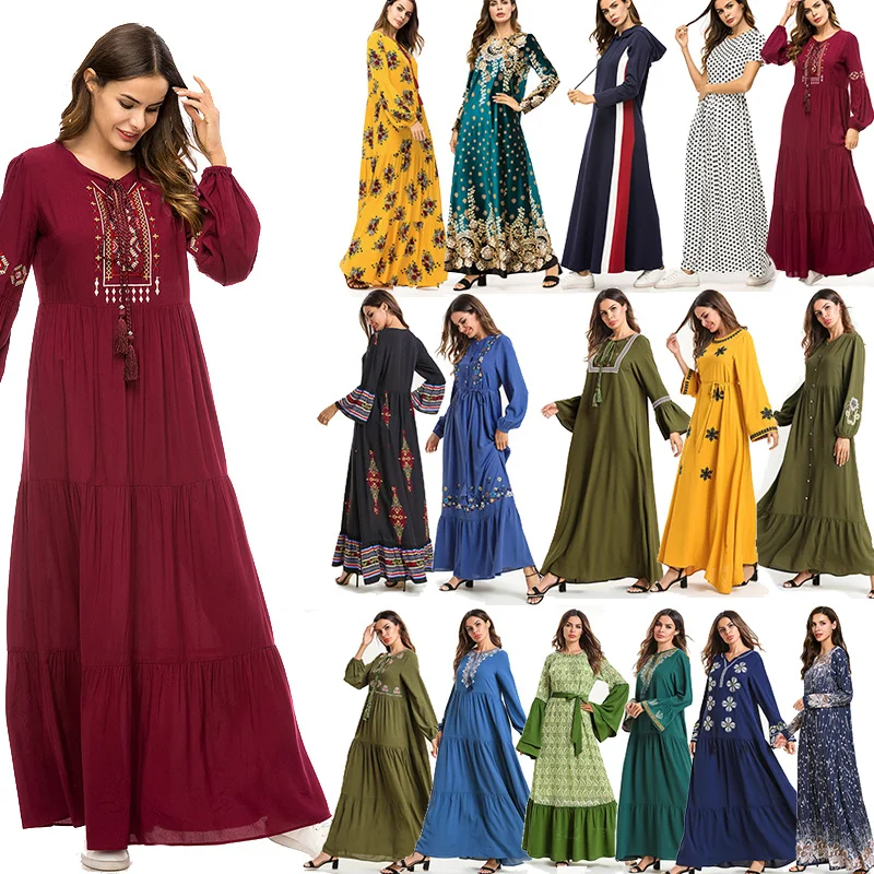 Abaya Qatar ОАЭ турецкий исламский Малайзийский гофрированный мусульманский хиджаб