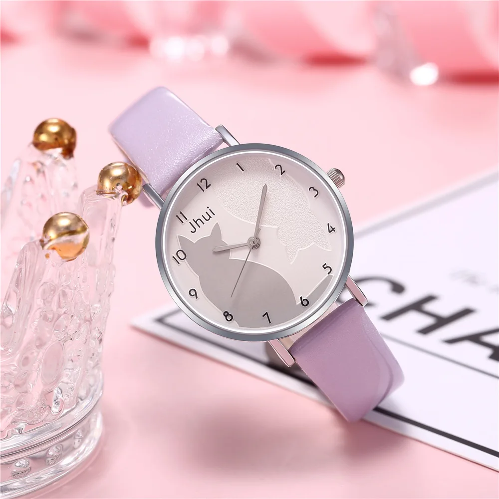 New Women Watches Luxury Brand Women Leather Strap Cat Casual Quartz Watch Women Elegant Fashion Dress Watches Relogio Feminino
New Women Watches Luxury Brand Women Leather Strap Cat Casual Quartz Watch Women Elegant Fashion Dress Watches Relogio Feminino
