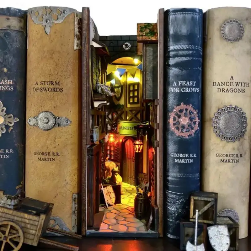 New Vintage Book Nook Bookshelf Medieval Insert Kits Ornament Decoration Miniature Classical Home Decor Christmas Gifts Ancient
New Vintage Book Nook Bookshelf Medieval Insert Kits Ornament Decoration Miniature Classical Home Decor Christmas Gifts Ancient