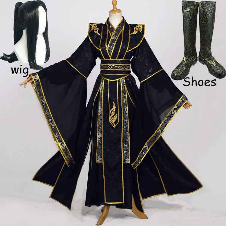 Geng Cosplay Costume Anime Sha Po Lang Chang Black Gold Chinese Hanfu Halloween New Arrival Costumes For Men Wigs and shoes
Geng Cosplay Costume Anime Sha Po Lang Chang Black Gold Chinese Hanfu Halloween New Arrival Costumes For Men Wigs and shoes