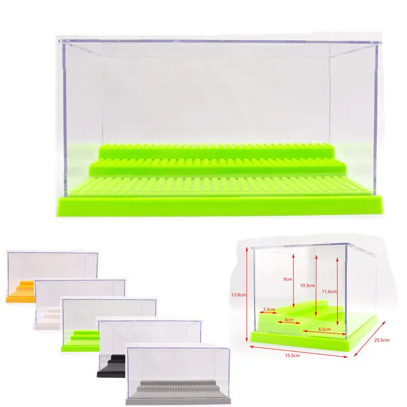 1pc 3 Steps Display Case/Box Dustproof ShowCase Gray Base For Blocks Acrylic Plastic lepines Display Box Case 25.5X15.5X13.8cm
1pc 3 Steps Display Case/Box Dustproof ShowCase Gray Base For Blocks Acrylic Plastic lepines Display Box Case 25.5X15.5X13.8cm