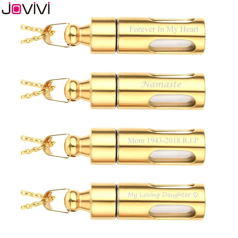 Jovivi Customized Pendant Stainless Steel Pill Capsule Open Container Tube Scripture Pendant Bottle Pendant Necklace Jewelry
Jovivi Customized Pendant Stainless Steel Pill Capsule Open Container Tube Scripture Pendant Bottle Pendant Necklace Jewelry