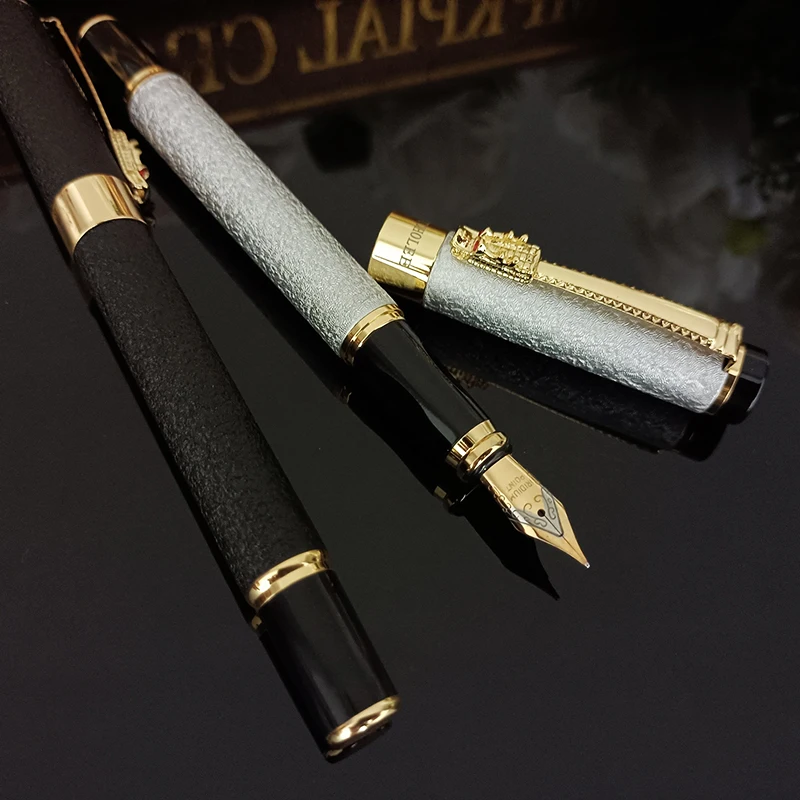 STOHOLEE Classic Design Brand Dragon Crystal Ink Fountain Pen Office Business Men Signature Pen
STOHOLEE Classic Design Brand Dragon Crystal Ink Fountain Pen Office Business Men Signature Pen