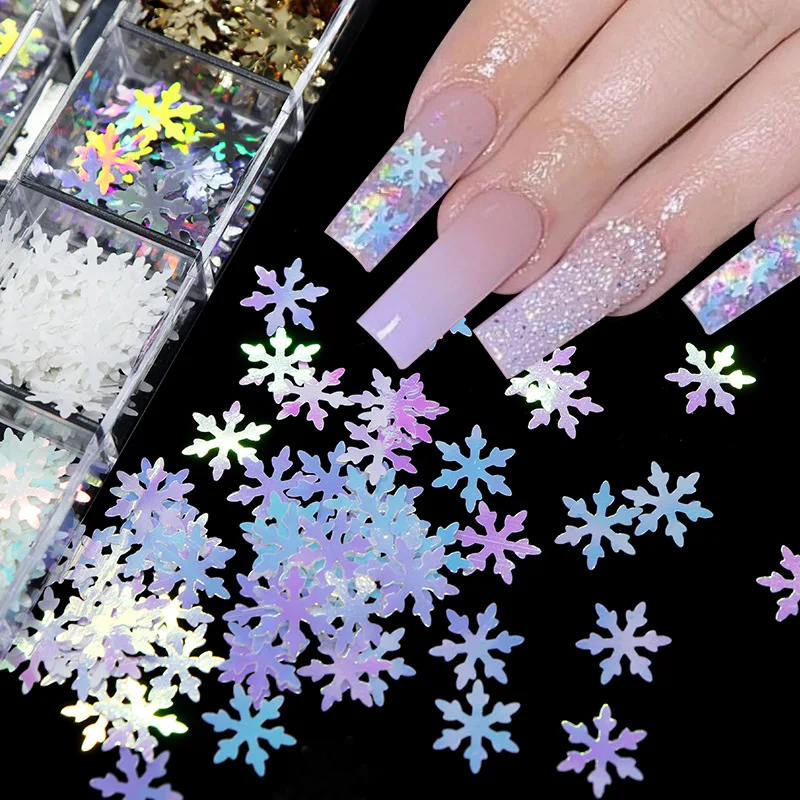 Nail Sequins 12 Grid Boxed Christmas Snow Winter Manicure Sequins Christmas Tree Cross Stars PET Sequins Nails Art
Nail Sequins 12 Grid Boxed Christmas Snow Winter Manicure Sequins Christmas Tree Cross Stars PET Sequins Nails Art