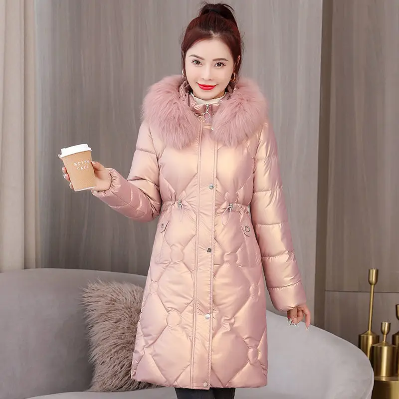 Autumn Winter Woman Mid-length Jacket Female Solid Parkas with A Hood Ladies Cotton Padded Zipper Thick Outwear Streetwear A217
Autumn Winter Woman Mid-length Jacket Female Solid Parkas with A Hood Ladies Cotton Padded Zipper Thick Outwear Streetwear A217