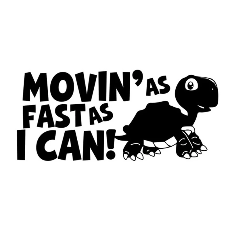 MOVIN AS FAST AS I CAN Tortoise Reflective Car Sticker Fashion Auto Personalized Decorative Decals Removable Car Accessories
MOVIN AS FAST AS I CAN Tortoise Reflective Car Sticker Fashion Auto Personalized Decorative Decals Removable Car Accessories