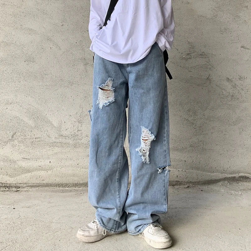 SHENGPALAE Streetwear Hole Jeans Women's Summer 2021 New High Waist Solid Color Loose Straight Denim Pants Female Tide 5E1025
SHENGPALAE Streetwear Hole Jeans Women's Summer 2021 New High Waist Solid Color Loose Straight Denim Pants Female Tide 5E1025