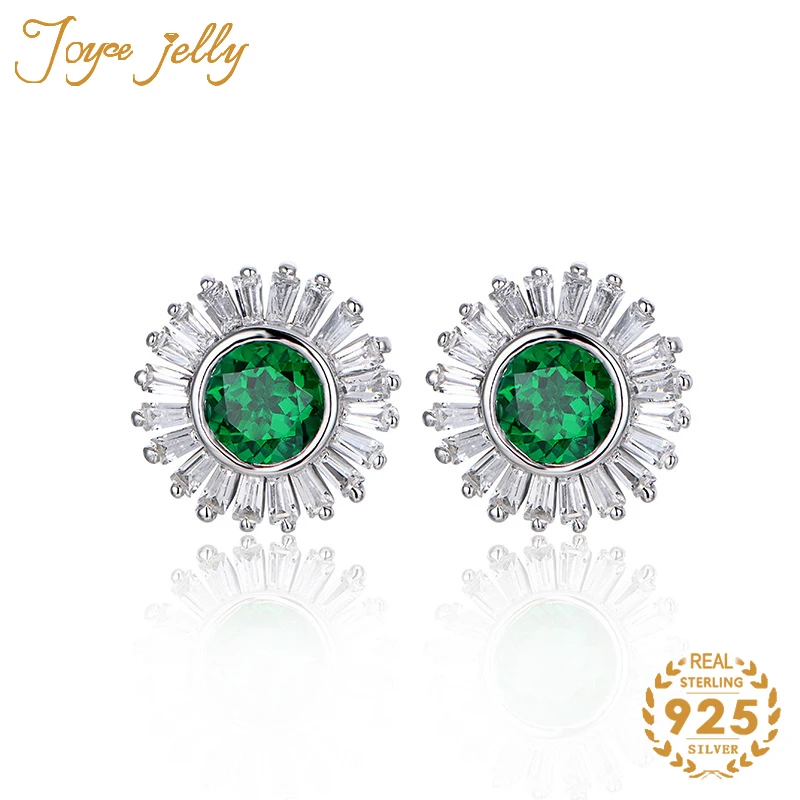 JoyceJelly Мода 925 серебро серьги для женщин уникальный цветочный дизайн круглый изумруд драгоценный камень свадебные серьги оптом
JoyceJelly Мода 925 серебро серьги для женщин уникальный цветочный дизайн круглый изумруд драгоценный камень свадебные серьги оптом