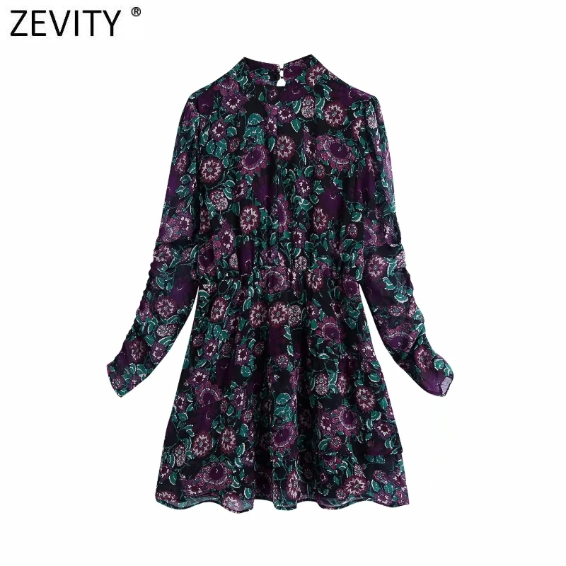 Zevity, новинка, женское винтажное шифоновое мини-платье с воротником-стойкой и цветочным принтом, женские шикарные плиссированные повседневн...
Zevity, новинка, женское винтажное шифоновое мини-платье с воротником-стойкой и цветочным принтом, женские шикарные плиссированные повседневн...
