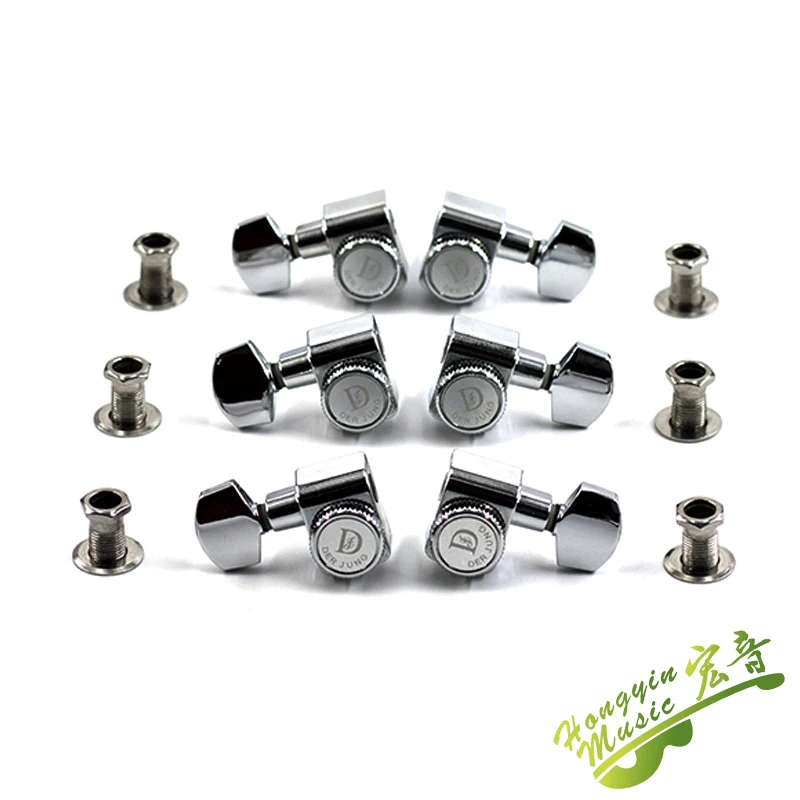 Taiwan 1Set 3L 3R guitar String Tuning Pegs Tuners Machine Heads Locking type or Electric Guitar Folk Acoustic Guitar Parts
Taiwan 1Set 3L 3R guitar String Tuning Pegs Tuners Machine Heads Locking type or Electric Guitar Folk Acoustic Guitar Parts