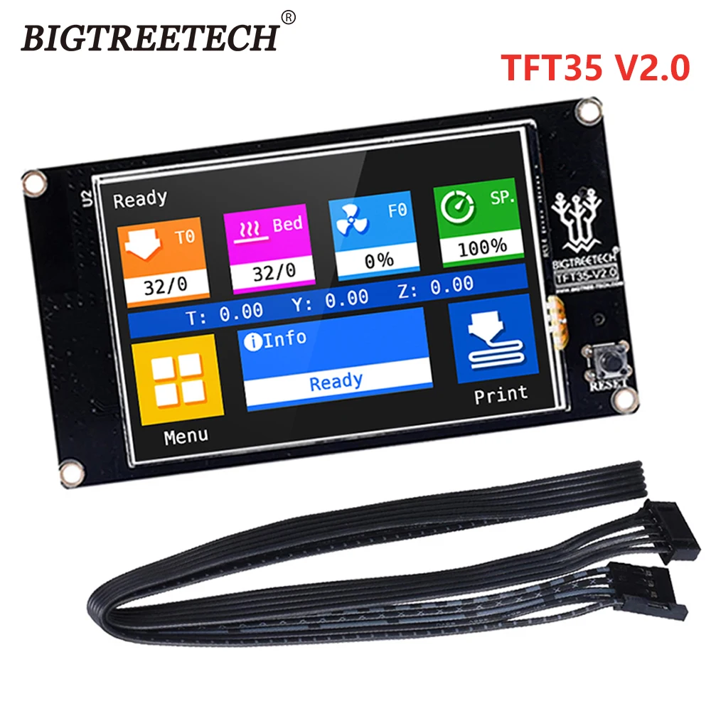 NEW BIGTREETECH TFT35 V2.0 Upgrade Touch Screen Smart Display 3.5 inch Touch Screen LCD Compatible SKR V1.3 V1.1 Control Board
NEW BIGTREETECH TFT35 V2.0 Upgrade Touch Screen Smart Display 3.5 inch Touch Screen LCD Compatible SKR V1.3 V1.1 Control Board