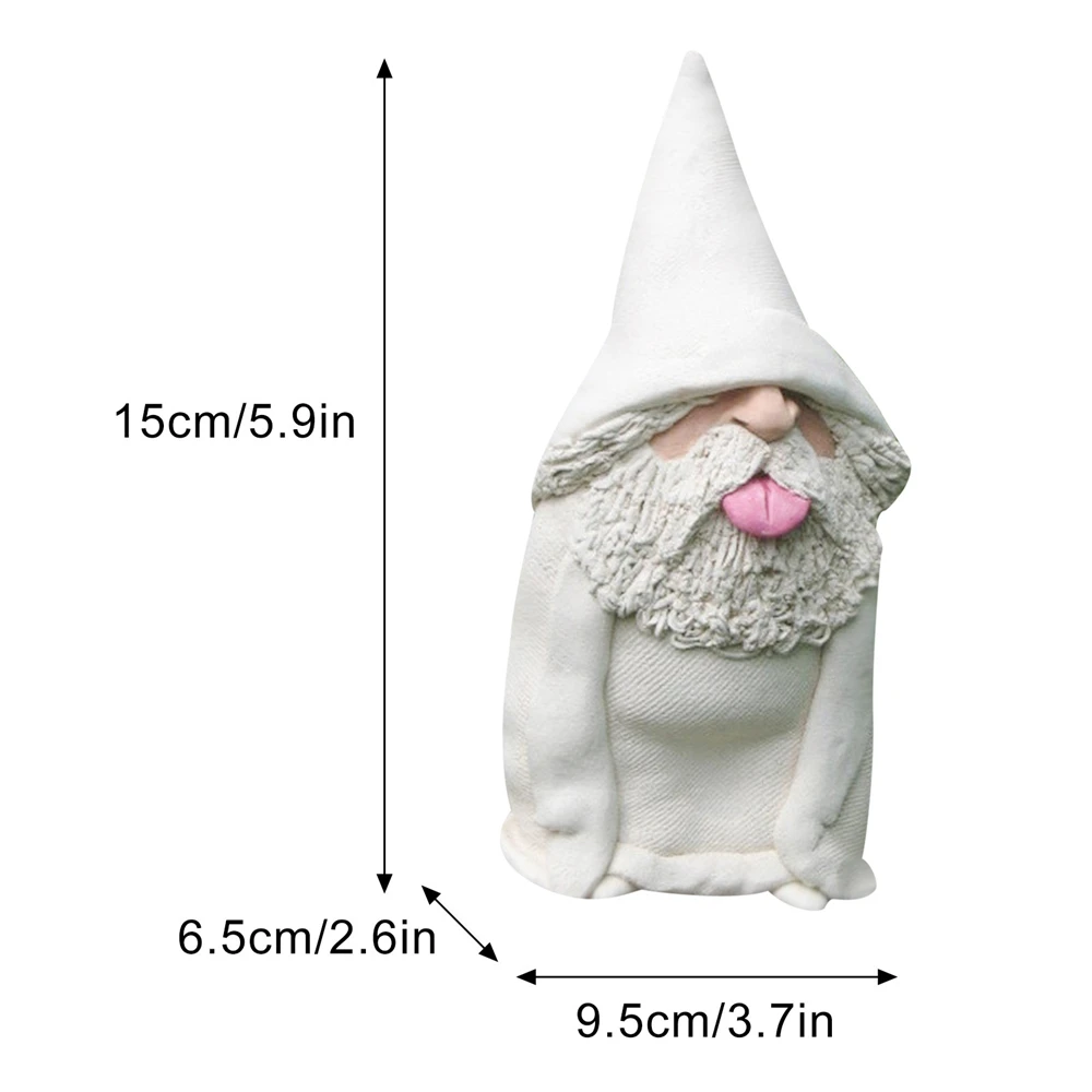 Resin Naughty Garden Gnome Garden Decoration Funny Statue White Old Man Fairy Garden Ornament Accessories Elves Desk Decor Gift
Resin Naughty Garden Gnome Garden Decoration Funny Statue White Old Man Fairy Garden Ornament Accessories Elves Desk Decor Gift