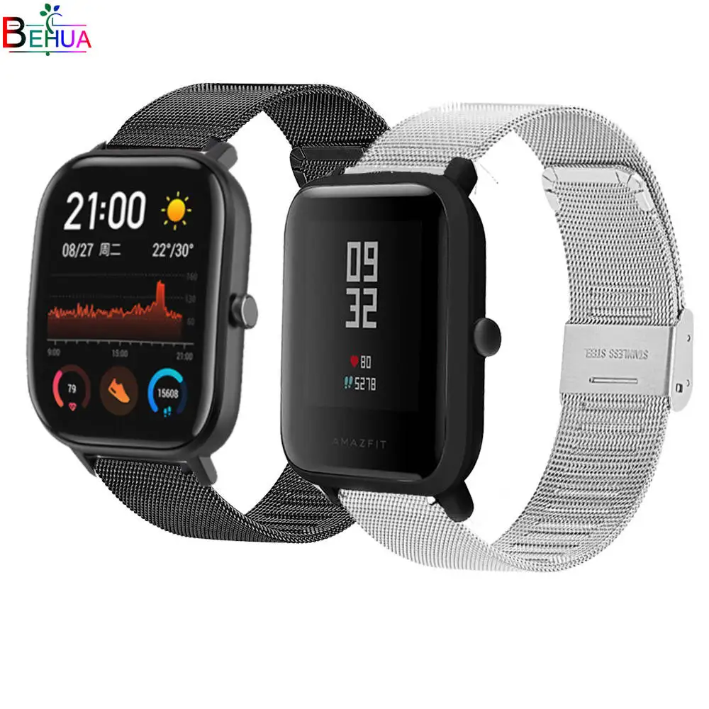 Milanese Stainless steel watchstrap for Huami Amazfit GTS watchband wristband Bracelet for Huami Amazfit BIP youth / BIP lite
Milanese Stainless steel watchstrap for Huami Amazfit GTS watchband wristband Bracelet for Huami Amazfit BIP youth / BIP lite
