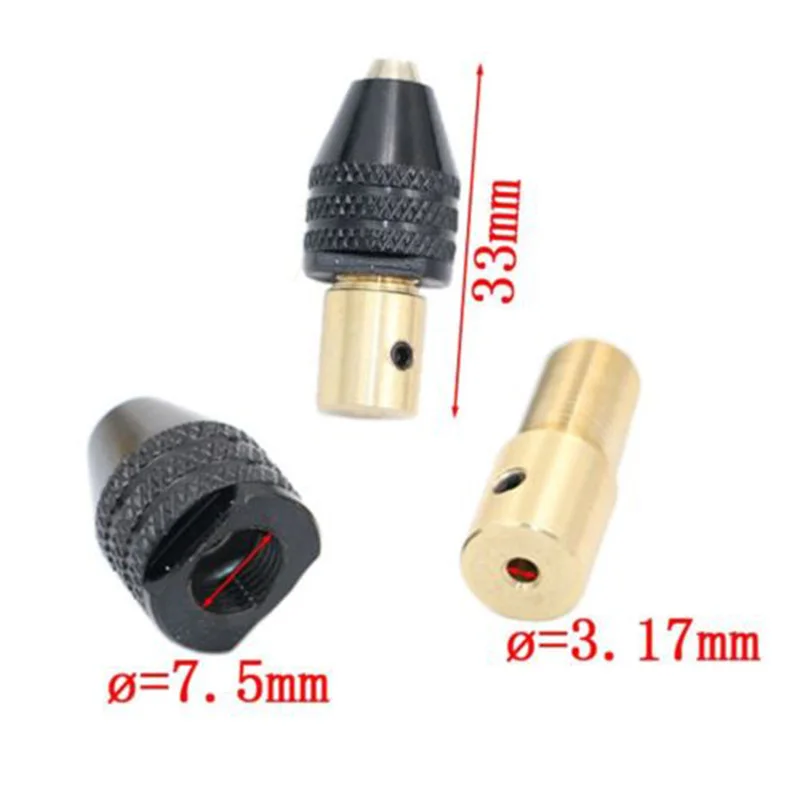 Mini Drill Chuck Aluminum Alloy 0.3-3.5mm Replacement Small Electronic