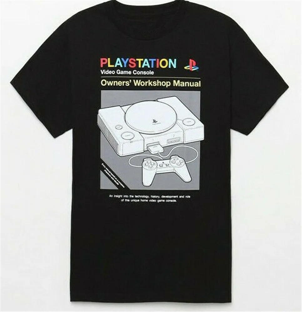 Playstation New игровая консоль футболка с принтом Футболка|Мужские футболки| |