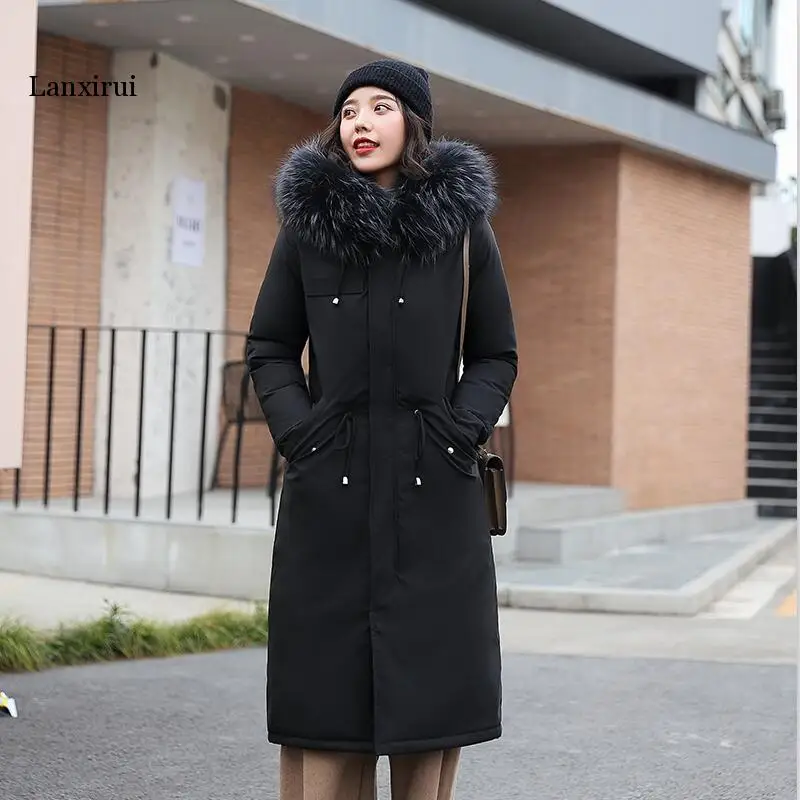 New Large Size Women's Winter Jacket Winter Jacket Women Parka Wool Liner Long Slim Thickening Warm Fur Coat Female Jacket
New Large Size Women's Winter Jacket Winter Jacket Women Parka Wool Liner Long Slim Thickening Warm Fur Coat Female Jacket
