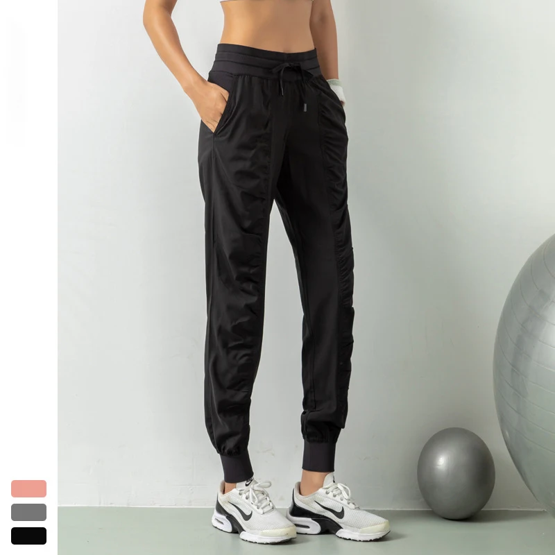 YueJi Pleated Yoga Pants for Women Pocket Loose Slim Ankle-length Leisure Plus Size Sport Pants 
YueJi Pleated Yoga Pants for Women Pocket Loose Slim Ankle-length Leisure Plus Size Sport Pants