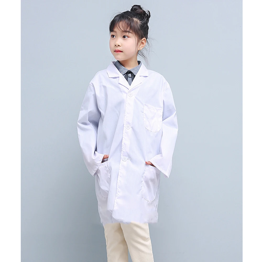 Children White Lab Coat Laboratory Kids Boys Girls Warehouse Doctor Work Wear Hospital Technician Uniform Clothes 2020
Children White Lab Coat Laboratory Kids Boys Girls Warehouse Doctor Work Wear Hospital Technician Uniform Clothes 2020