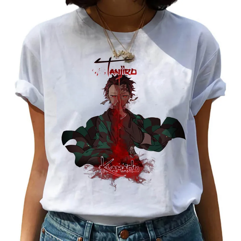 Summer Female T-shirt Japanese Anime Kimetsu No Yaiba Demon Killer T-shirt Female Graphic T-shirt Tops Streetwear Punk Harajuku 
Summer Female T-shirt Japanese Anime Kimetsu No Yaiba Demon Killer T-shirt Female Graphic T-shirt Tops Streetwear Punk Harajuku