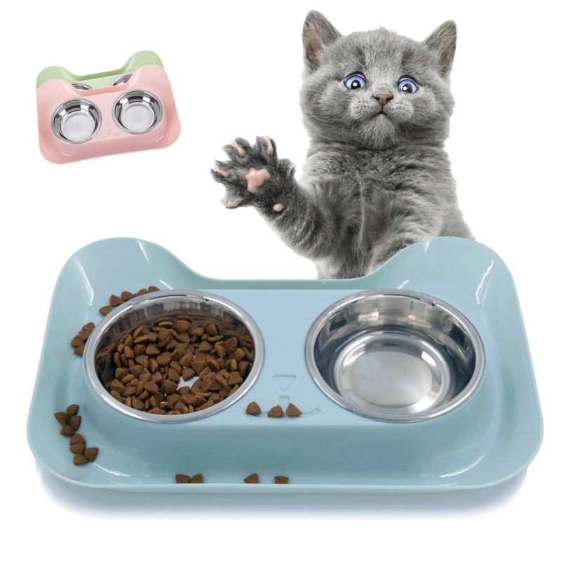 Double Dog Bowls for Pet Puppy Stainless Steel Food Water Non Spill Feeder Pet Cats Feeding Dishes Dogs Drink Bowl for pet cat
Double Dog Bowls for Pet Puppy Stainless Steel Food Water Non Spill Feeder Pet Cats Feeding Dishes Dogs Drink Bowl for pet cat