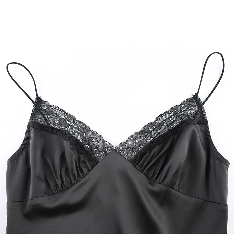 Rockmore Sexy Lace Mini Dresses Women Summer Split Spaghetti Straps Sundresses Black Streetwear Off Shoulder Backless Dress Club
Rockmore Sexy Lace Mini Dresses Women Summer Split Spaghetti Straps Sundresses Black Streetwear Off Shoulder Backless Dress Club