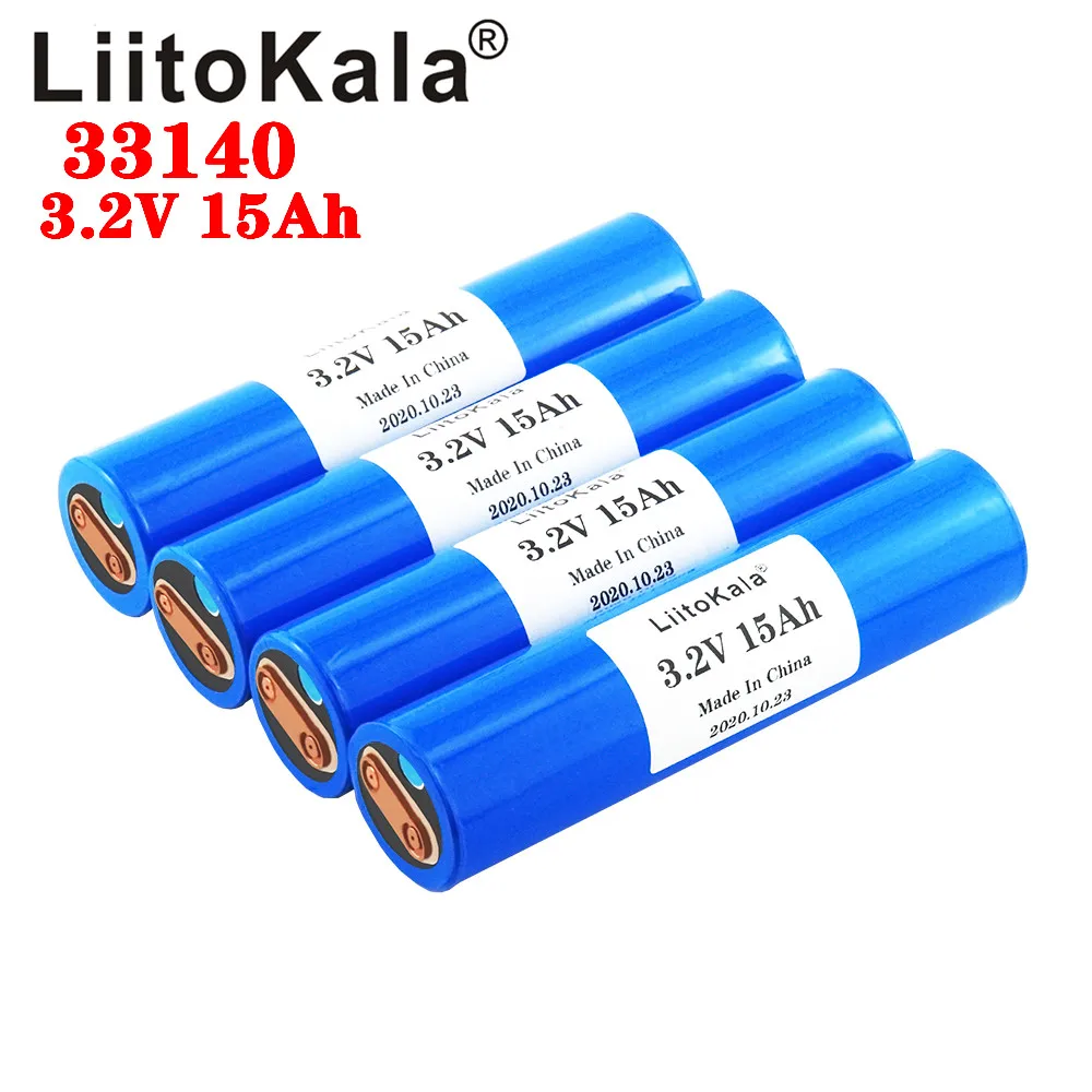 LiitoKala 33140 3.2v 15Ah lifepo4 lithium batteries 3.2V Cells for diy 12v 24v e bike e-scooter power tools Battery pack
LiitoKala 33140 3.2v 15Ah lifepo4 lithium batteries 3.2V Cells for diy 12v 24v e bike e-scooter power tools Battery pack
