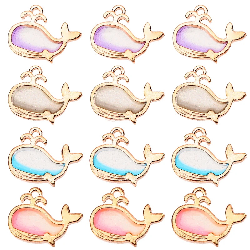 20Pcs 20*15MM Cute Ocean Whale Dolphin Enamel Gold Alloy Pendant Charm for Couple Girls Bracelet DIY Jewelry Making Supplies
20Pcs 20*15MM Cute Ocean Whale Dolphin Enamel Gold Alloy Pendant Charm for Couple Girls Bracelet DIY Jewelry Making Supplies