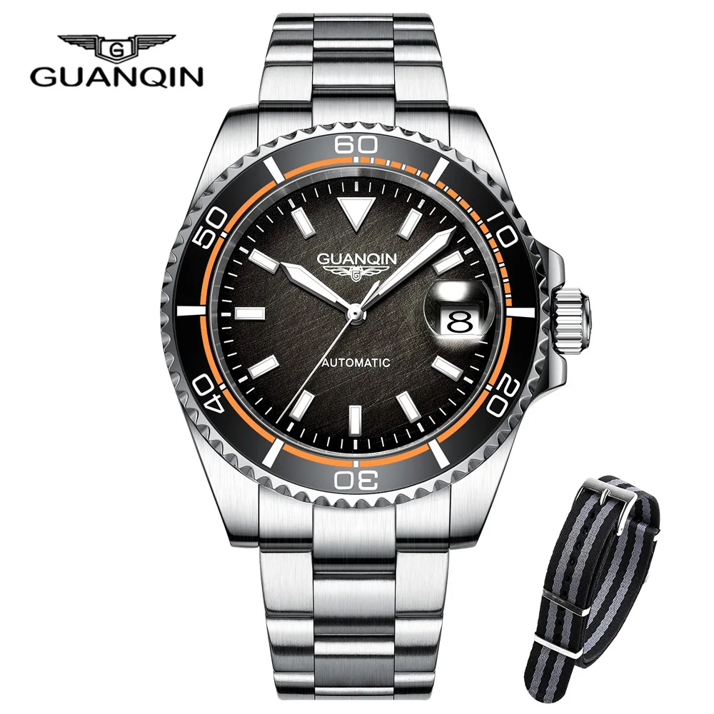 GUANQIN Automatic Watches For Men 2023 Luxury NH35 Mechanical Mens Watches Stainless Steel Ceramic Bezel Waterproof Reloj Hombre
GUANQIN Automatic Watches For Men 2023 Luxury NH35 Mechanical Mens Watches Stainless Steel Ceramic Bezel Waterproof Reloj Hombre