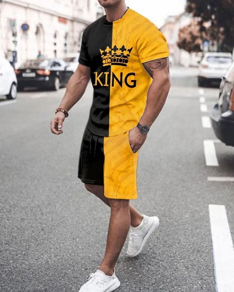 Men's Casual Sets Fashion 2 Pieces Suit 3D Printing Short Sleeve T-shirt Shorts Sets Sportswear Tracksuit 2021 Summer Sportsuit
Men's Casual Sets Fashion 2 Pieces Suit 3D Printing Short Sleeve T-shirt Shorts Sets Sportswear Tracksuit 2021 Summer Sportsuit