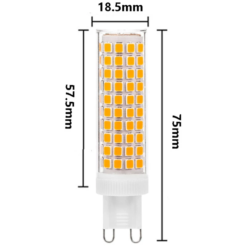 LED Light Bulb G9 12W SMD 2835 Corn Light Lamp Ceramic Replace Halogen Bulb for Interior Decorations
LED Light Bulb G9 12W SMD 2835 Corn Light Lamp Ceramic Replace Halogen Bulb for Interior Decorations