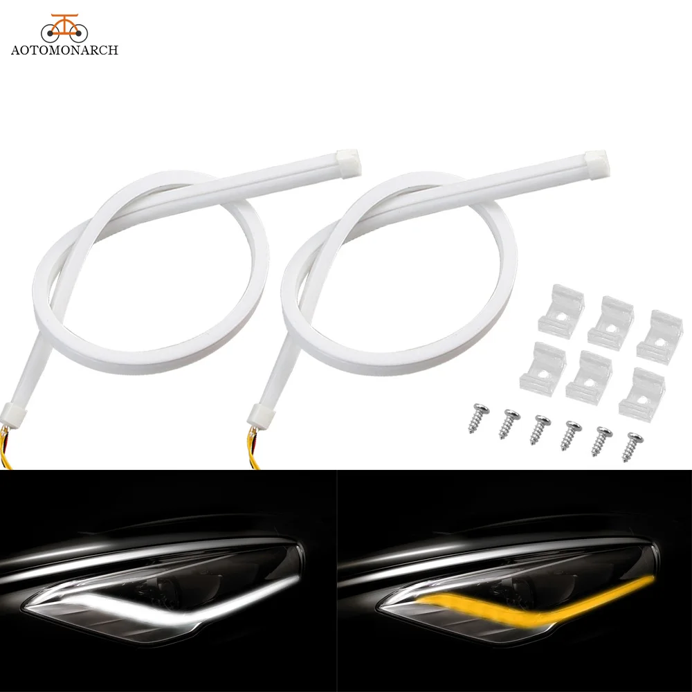 AOTOMONARCH 2pcs Daytime Running Light Turn Single Light Universal Flexible light soft tube guide LED strip DRL Car styling AG
AOTOMONARCH 2pcs Daytime Running Light Turn Single Light Universal Flexible light soft tube guide LED strip DRL Car styling AG
