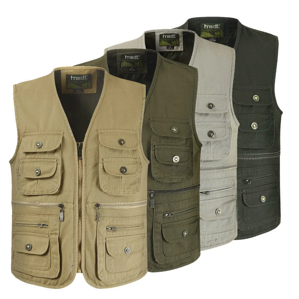 Mens Large Size Loose Multi Pocket Fishing Vest Climbing Camping Travel Outdoor Waistcoat Multi-Pocket Photography Hunting Vests
Mens Large Size Loose Multi Pocket Fishing Vest Climbing Camping Travel Outdoor Waistcoat Multi-Pocket Photography Hunting Vests