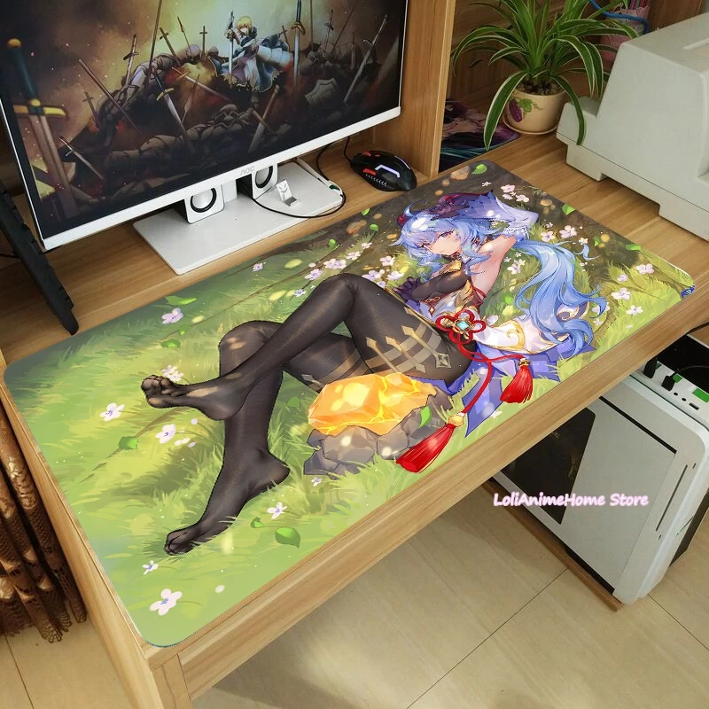 Популярный игровой большой коврик для мыши Genshin Impact Ganyu, утолщенный игровой коврик для мыши ноутбука, Настольный коврик для клавиатуры, противоскользящий игровой коврик, подарок для косплея
Популярный игровой большой коврик для мыши Genshin Impact Ganyu, утолщенный игровой коврик для мыши ноутбука, Настольный коврик для клавиатуры, противоскользящий игровой коврик, подарок для косплея